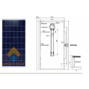 185W Watt Poly Sonnenkollektor Energie Energie